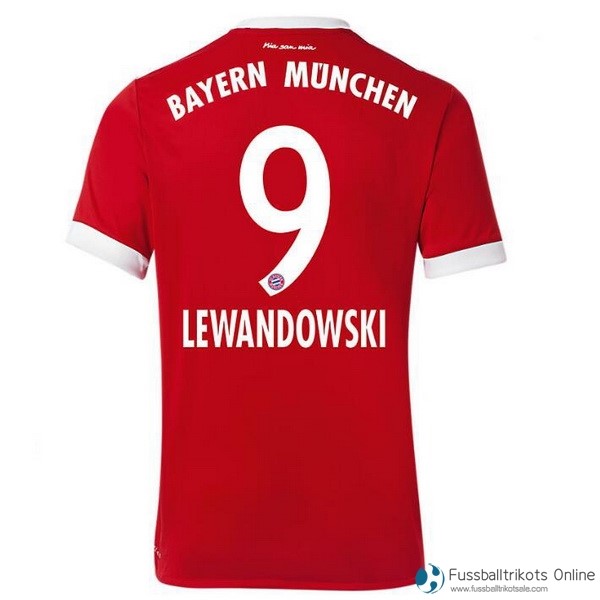 Bayern München Trikot Heim Lewandowski 2017-18 Fussballtrikots Günstig